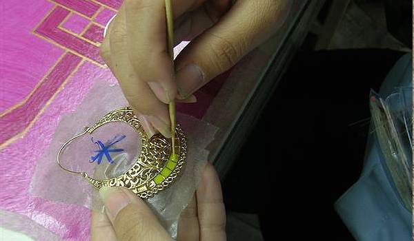 Meenakari works