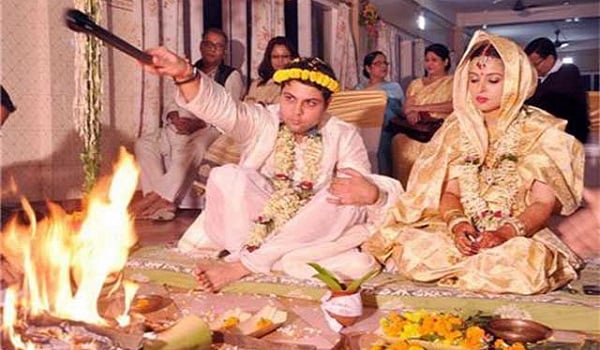 Hindu or Indian Wedding Ceremony Rituals and Traditions (Assamese Wedding)  Stock Photo | Adobe Stock