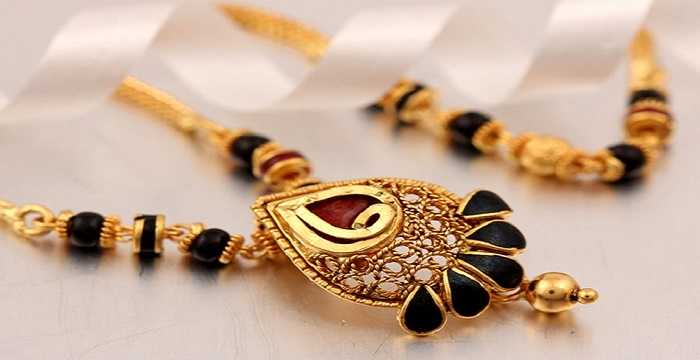 Single Bead Black Beads Mangalsutra