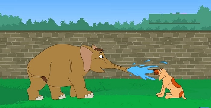 The Story of Elephant and the Dog The Story of Elephant and the Dog