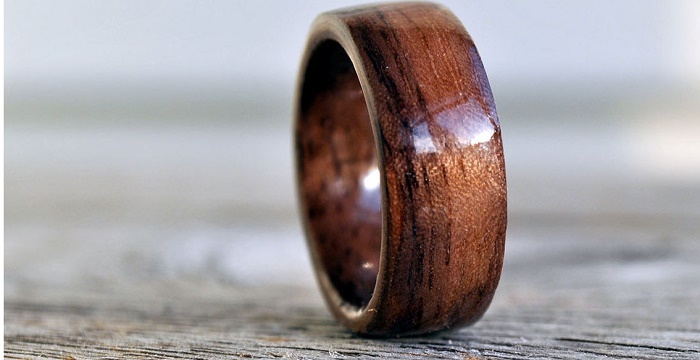 Wood in Yellow Gold Tungsten Ring Men Wedding Band Brushed - Etsy |  Tungsten mens rings, Gold tungsten ring, Rings for men